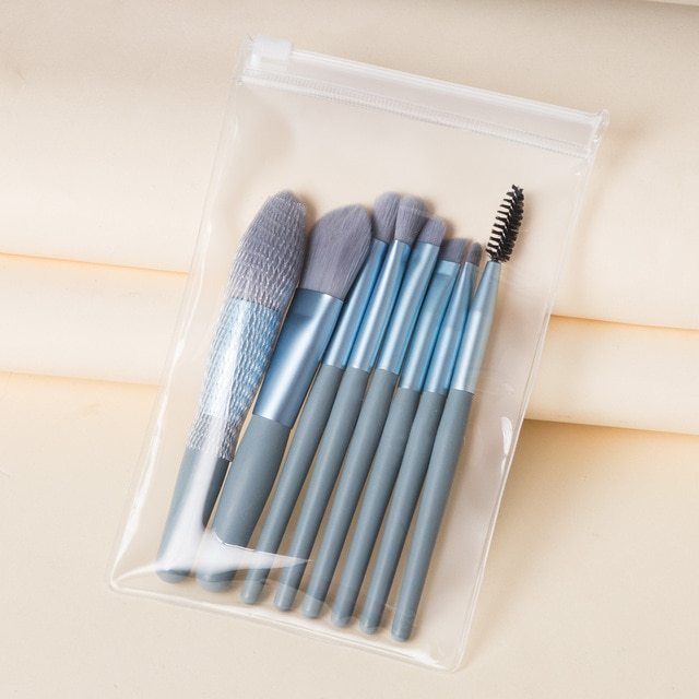 Travel-Size Mini Makeup 8-Brush Beauty Set