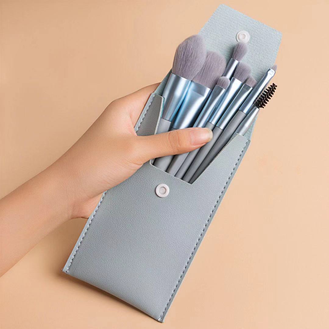 Travel-Size Mini Makeup 8-Brush Beauty Set