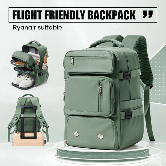 PERSONAL ITEM Travel Backpack with Shoe Storage - 40x20x25,Laptop Hand Luggage Bag